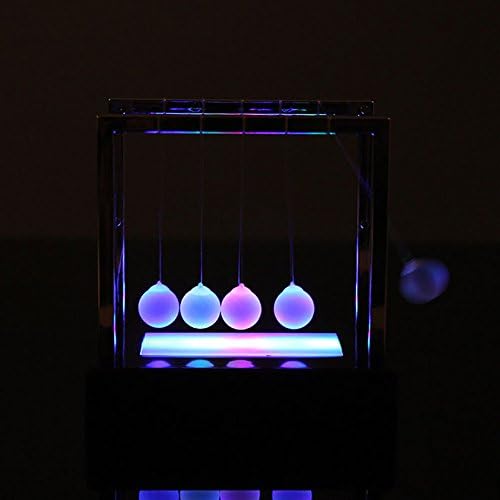 Newtons Cradle, Newtons Cradle Swing kuglice sa šarenim LED svjetlosnim muškim umjetničkim radnim darovima Deskte pribor