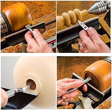 6pcs alati za okretanje tvrdog metala alati za okretanje drva set alata za okretanje tvrdog metala s kutijom za obradu drveta