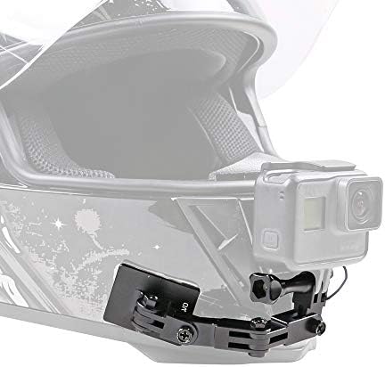 Aluminijska motociklistička kaciga kompatibilna s GoPro herojem 11/10/9/8 Black/Akaso/Campark/YI akcijska kamera i još mnogo