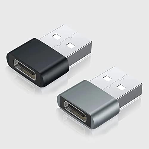USB-C ženka na USB muški brzi adapter kompatibilan s vašim Samsung Galaxy A6s za punjač, ​​sinkronizaciju, OTG uređaje poput