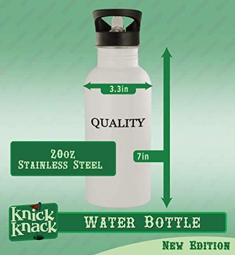 Knick Knack pokloni Wasite - boca vode od nehrđajućeg čelika od 20oz, srebrna