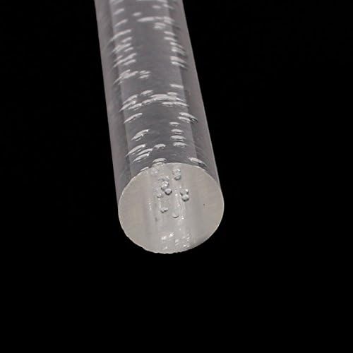 Iivverr 10 mm dia 250 mm dugačak mjehurić zraka akrilna šipka PMMA kružna traka Clear 2pcs (10 mm de dipAMetro 250 mm de