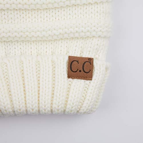 C.c hatsandscarf ekskluzivi unisex beanie preveliki slojevi kabel pleteni beanie