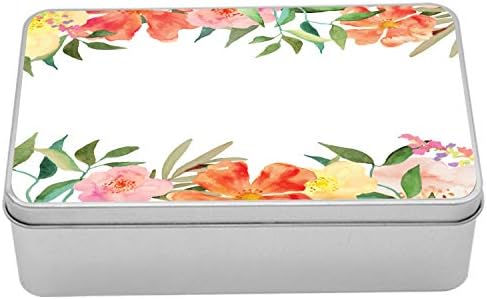 Ambasonne cvjetna kutija za limenke, cvjetne latice s mekim pastelnim tonovima buket cvjeta Shabby Colors Feminine motiv,