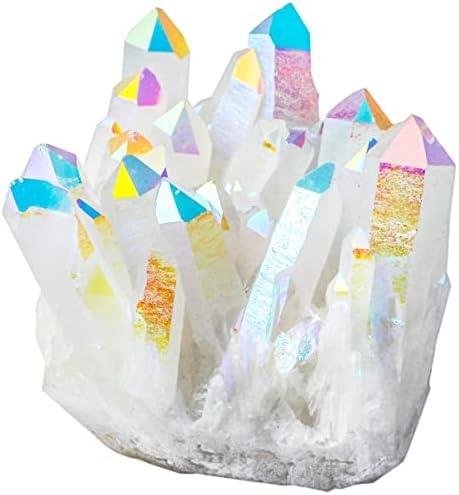 Nupuyai titanij obloženi nepravilni kvarc kristalni klaster dekor za kućni ured prirodni uzorak kristala rock rock kamena,