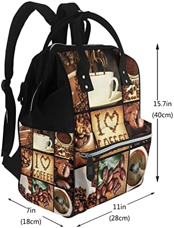 Ocelio kava Kolaž Multifunkcionalni mamini ruksak s maminim kapacitetom za bebe pelene ruksak ruksak