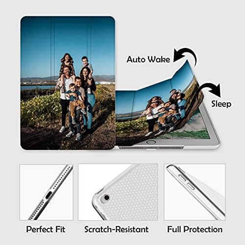 Običaj torbica Tesfans za iPad od Photo Protective Cover sa postoljem Trifold i ugrađenim držačem za olovke za iPad Pro Air