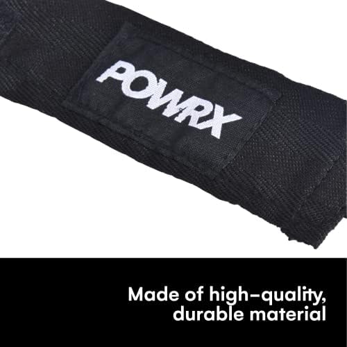 Powrx omotači od ručnih ručnih obloga-Profesionalni crni prilagođeni prilagođeni za boks, kickboxing i MMA, poboljšana udobnost,