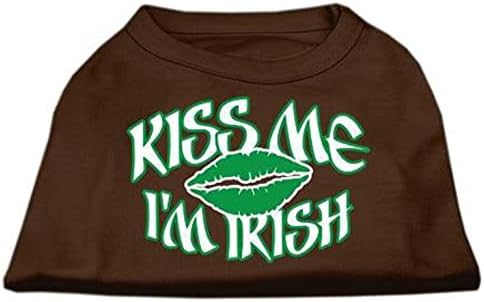 Mirage Pet Products 10-inčni poljubi me Irska košulja za ekranu za kućne ljubimce, mala, smaragdno zelena
