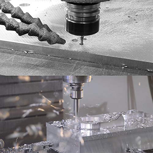 CNC glodalice od karbida od 5 komada za obradu aluminija s 2 utora glodalice s produženom duljinom 1/4 inča drška 2-1/2 inča