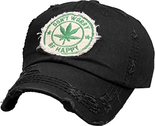 Marihuana Leaf MJ Mary Jane pušenje Happy Collection Dad Hat Baseball CAP Polo Style Podesiv unisex