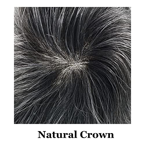 Perika za muškarce prirodni sustav zamjene ljudske kose s injekcijom Pune Poli kože muški ukosnice Izdržljiva perika od PU