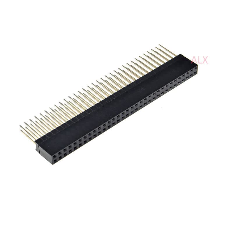 2pcs 2.932-pinski dvoredni ravni ženski pin konektor s nagibom od 2,54 mm, duljina igle 12 mm, konektor za razmak 2 * 32