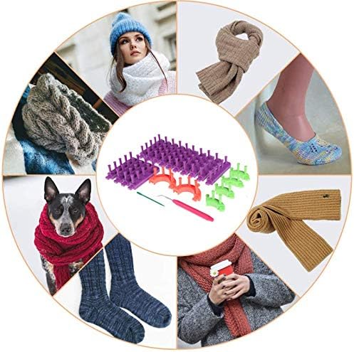 Fleksibilni Kompleti za tkanje tkalačkog stana Podesivi Set za pletenje tkalačkog stana i pređa za heklanje, 25g 24 boja