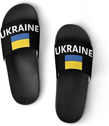 Ukrajinska Uniseks zastava-klasične PVC tobogane za odrasle, Ležerne cipele za šetnju vodenom plažom, kućne papuče