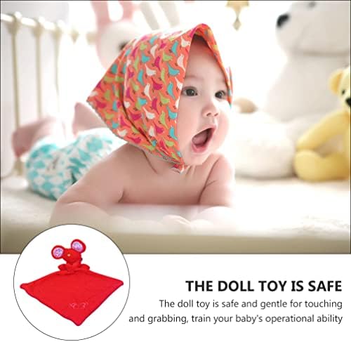 Beba sigurnosna pokrivač Uvidite ručnik punjeni miša Baby Lovey pokrivač umirujuća igračka za bebe novorođenčad mališana