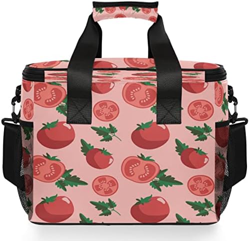 Torba za hladnjak za ručak izolirana rajčicom, torba za piknik, kutija za ručak na plaži s podesivom naramenicom