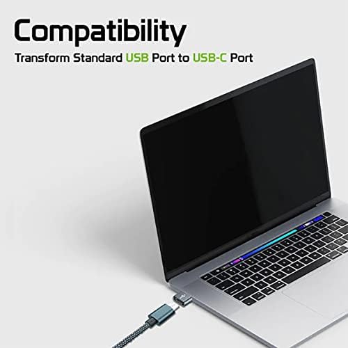 USB-C ženka na USB muški brzi adapter kompatibilan s vašim Mercedes A1778201501 Nadogradnja za punjač, ​​sinkronizaciju,