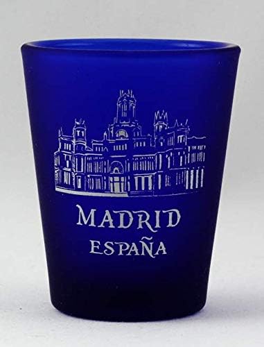 Madrid Španjolska kobaltno plava mat čaša