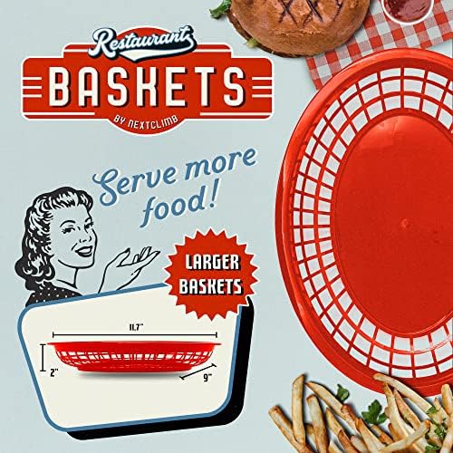 Košarica za brzu hranu u restoranu-ogroman klasični ovalni retro plastični pladanj za kruh, hamburgere i pomfrit veličine