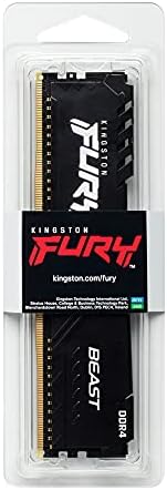 Kingston Fury Beast 32GB 3000MHz DDR4 CL16 Desktop memorija jednostruka Stick KF430C16BB/32, Black