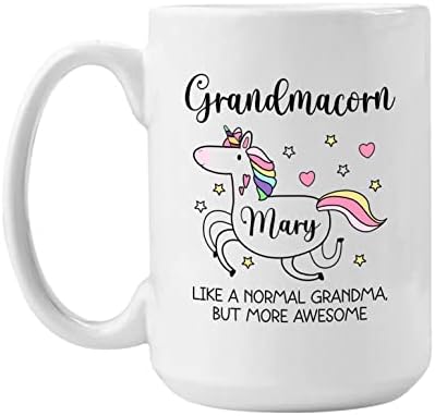 Custom baka šalica, smiješna šalica za kavu jednoroga za baku Nana, šalica personaliziranog bake, baka, baka poput normalne