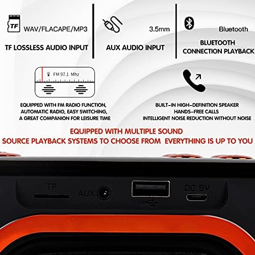 Somayewa prijenosni Bluetooth zvučnik, 16W 360 ° surround zvuk, bežični Bluetooth zvučnik s Bluetooth 5.0-ugrađeni mikrofon/TWS/AUX-IN/FM