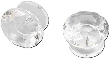 Farboat 10pcs akrilni gumbi za povlačenje plastične mini povlače dijamantski oblik za mali namještaj za drvene kutije nakit
