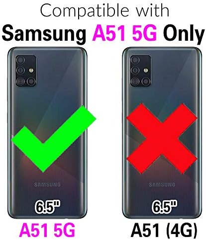 Torbica za telefon Asuwish za Samsung Galaxy A51 5G/A 51 5G UW Torbica-novčanik Verizon s RFID-blokiranjem Nositelj kreditne