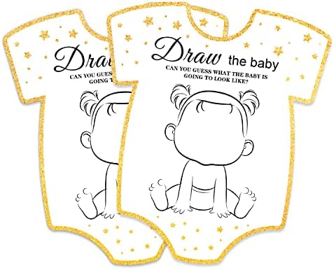 Kartice za igranje za bebe, u obliku karata nacrtajte kartu za bebe za bebe tuš zabavu ， smiješna ideja o igrama za zabavu