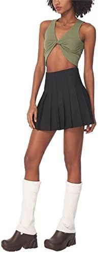 Pleaded Mini suknja teniske suknje s visokim strukom Skorts For Women Girls School Uniform haljina vesele suknje s kratkim