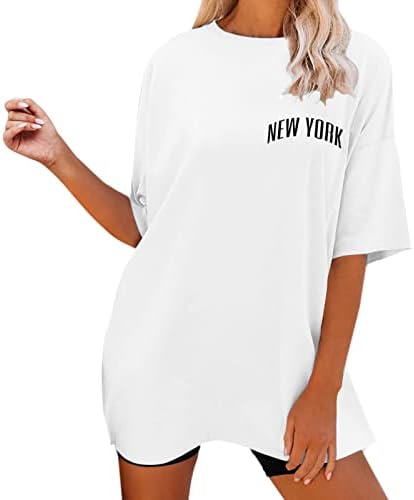 Ženska sportska odjeća ženska proljetno-ljetna majica kratkih rukava s okruglim vratom s printom Plus Size Top ženska termalna