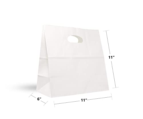 Paketi od 11 6 & 34; 11 & 34; vrećice s žigosanim vrećicama [pakiranje od 500 komada] Kraft papirnate vrećice za ugostiteljstvo