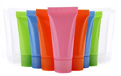 20pcs 10ml prazna plastična mekana cijevi boca Staklu staklenku posuda za uzorak za čišćenje lica šampon za njegu kože kozmetička