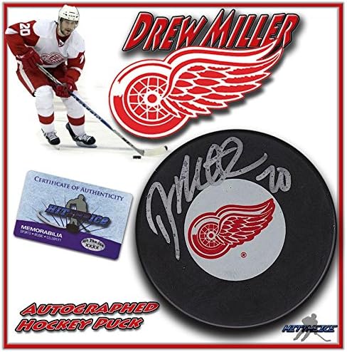 Dru Miller potpisao je Detroit Red Kings s brojem 2 NHL - a s autogramom.