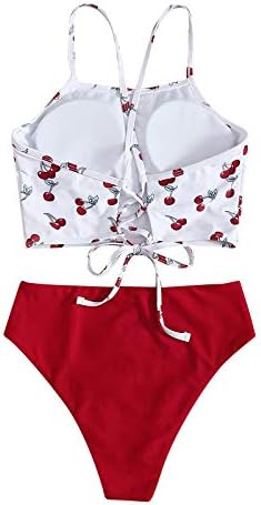 Navyoom Womens Tankini kupaći kostimi za kontrolu trbuha retro ispis halter vrh s kratkim hlačama bikini set s dva komada