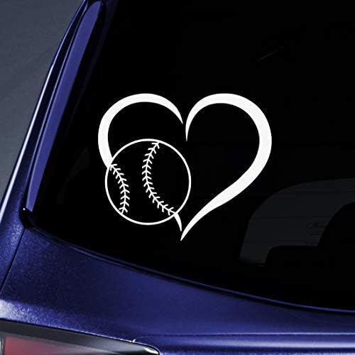 Baseball Heart naljepnica naljepnica prijenosna računala Car Car Laptop 5.5