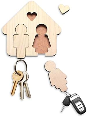 Kreativni ljepljivi Slatki zidni držači za ključeve, organizator za par ključeva, može objesiti privjeske za ključeve, ključeve