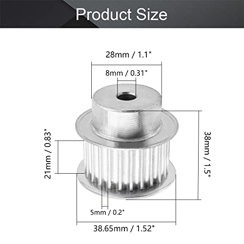 Fielect aluminijska legura 5m 13 zubi 6 mm unutarnji provrt promjera remenje za razvodni remen prirubnice Sinkroni kotač