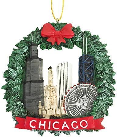 Chicago vijenac božićni ukras - smola
