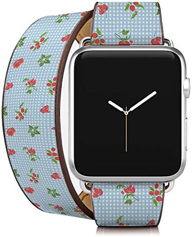 Kompatibilno s Apple Watch Series 1,2,3,4 - Dvostruka narukvica s narukvicama za narukvicu Smart satova Zamjena benda - Vintage