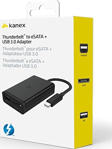 Kanex Thunderbolt to Esata Plus USB 3.0 adapter