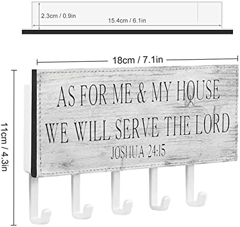 Za mene i moju kuću služit ćemo Gospodinu kao držač za ključeve na zidu, držač za pisma s biblijskim stihovima i vješalica