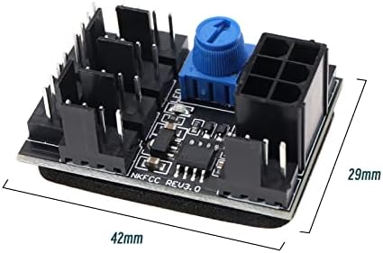 3-pinski 4-pinski adapter ventilatora Shim-čvorište ventilatora za hlađenje kućišta računala 8-smjerni razdjelnik regulator