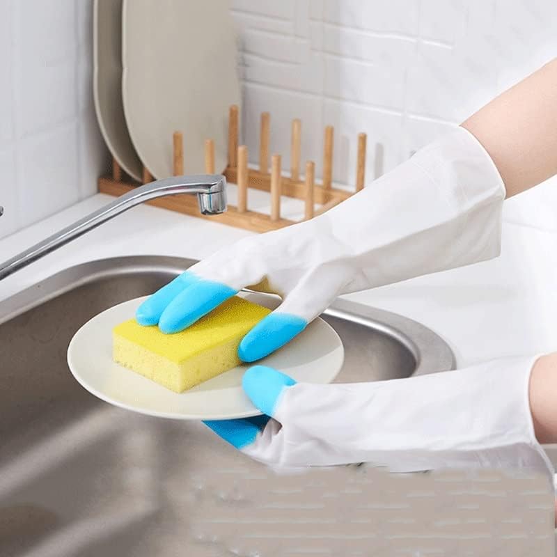 Rukavice za pranje posuđa vrhovima prstiju očistite vodootpornu odjeću za pranje rublja oko kuće plastične rukavice od lateksa