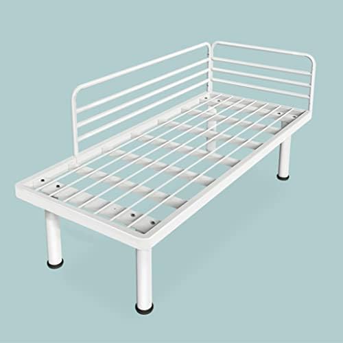 Mali metalni krevet, okvir kreveta na platformi, jednostavan za sastavljanje prošiveni krevet, proširivi dječji krevetić,