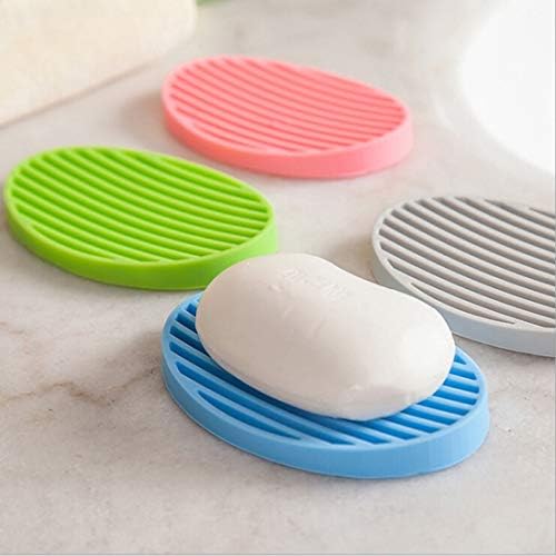 N/kreativni silikonski fleksibilni toaletni sapun sapun tanjur kupaonica sapun sapun jela slučajna boja sapun sapun