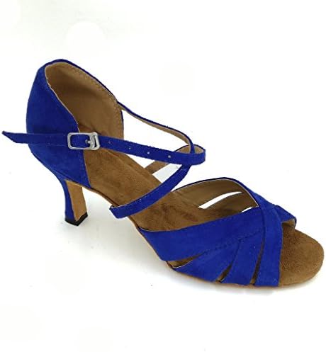 Pierides ženski peep sandale s nožnim prstima latino salsa bluego vježba plesne cipele s balnom sa 2,75 petom
