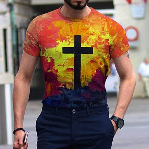 Muška majica s grafičkim printom Hipster hip hop majica s tiskanim Hip-Hop majicom s kratkim rukavima u boji grafiti casual