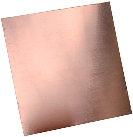 Bakreni lim od mjedenog Lima otporan na koroziju industrija ploča od mjedenih ploča debljine: 0,5 mm / 0,02 inča, 1 kom čisti